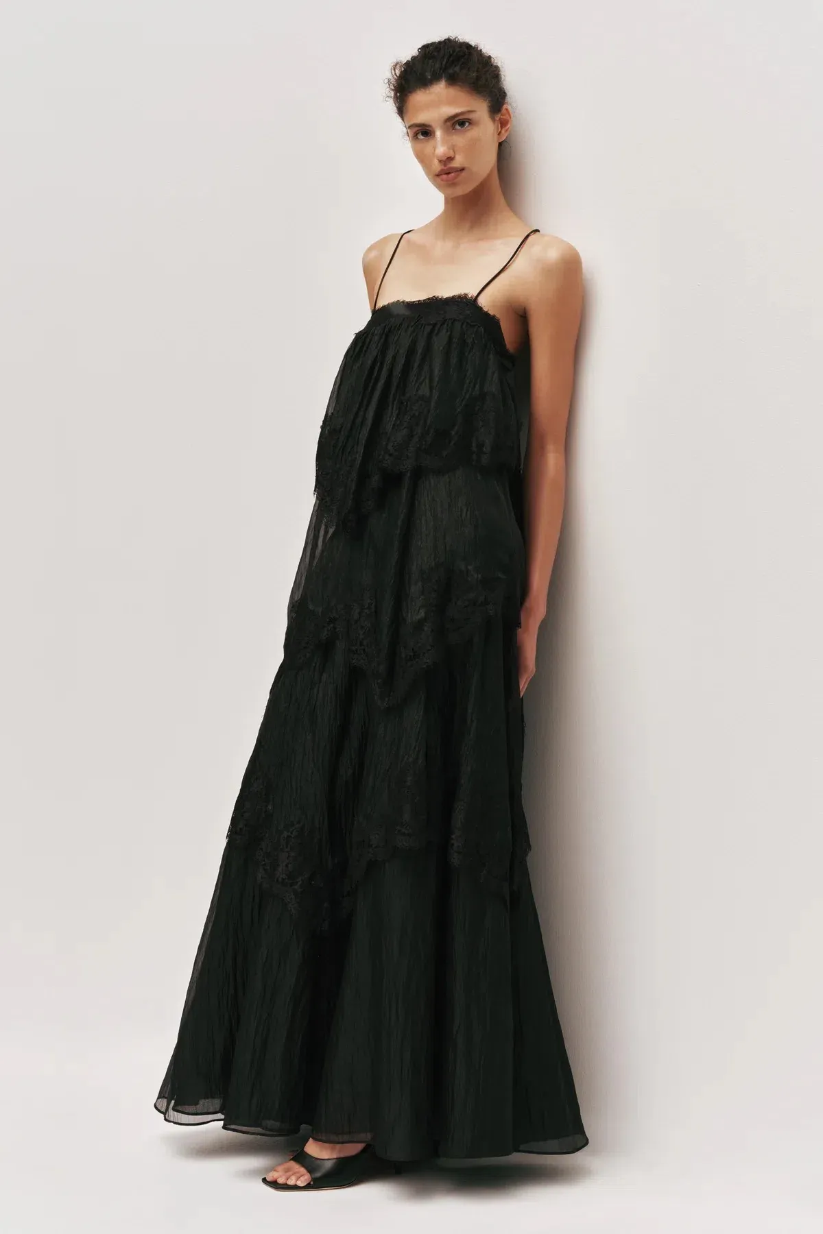 Aje Ophelia Lace Gown Black size 8 - Image 3