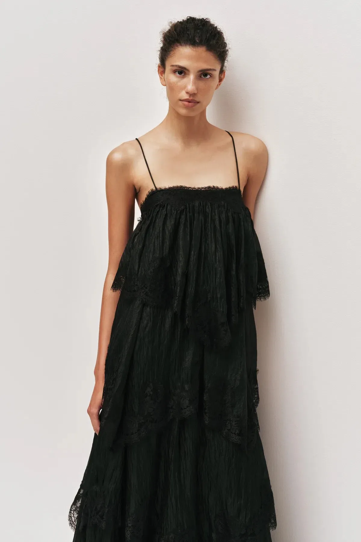 Aje Ophelia Lace Gown Black size 8 - Image 2