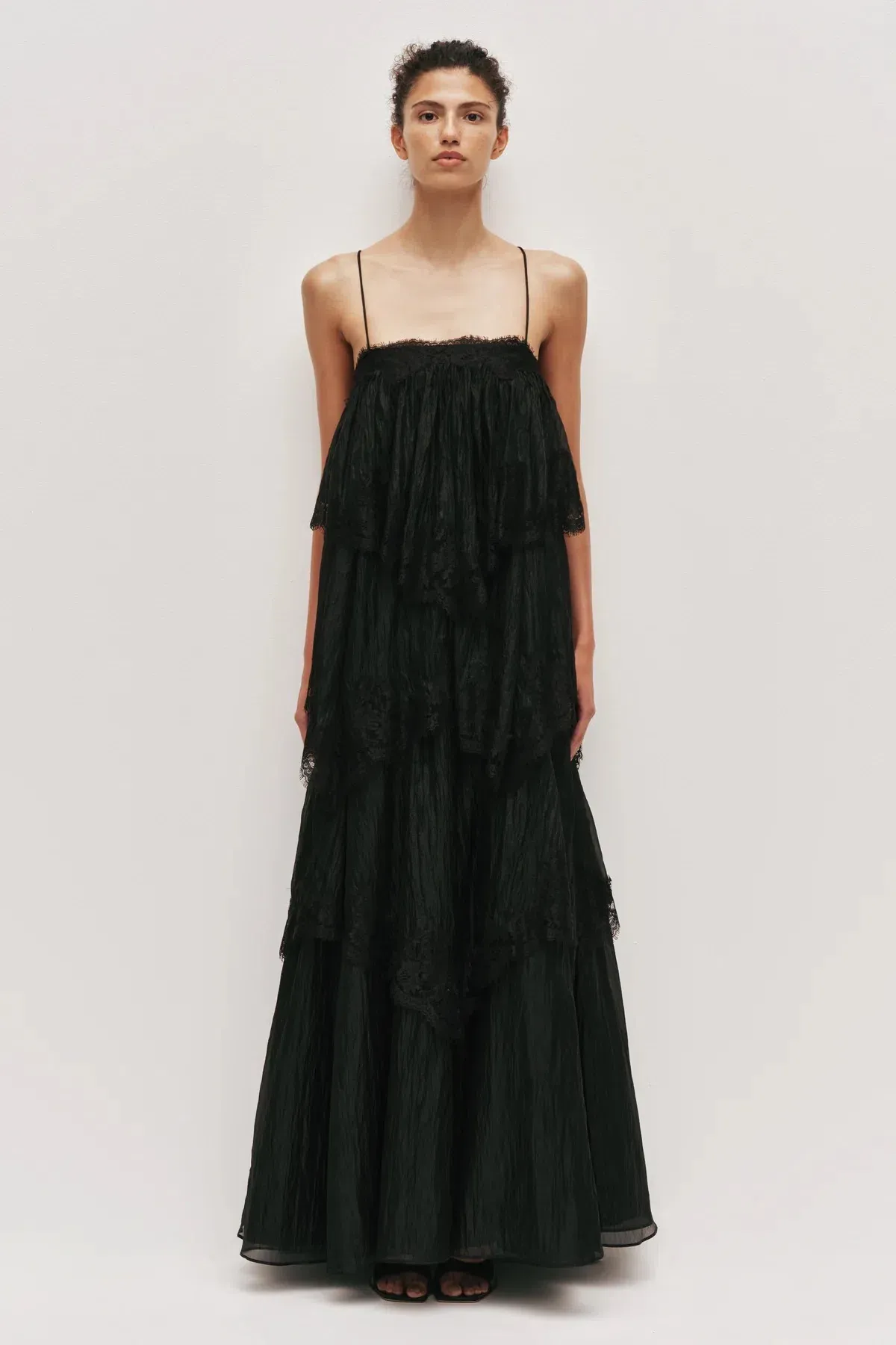 Aje Ophelia Lace Gown Black size 8 - Image 1