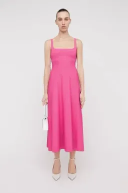 Scanlan Theodore Square Neck Dress Size 6 Pink for rent on The Volte - image 2