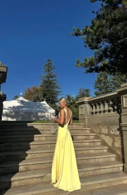Rosa Gown | Lemon - Size 10 for rent on The Volte - image 3