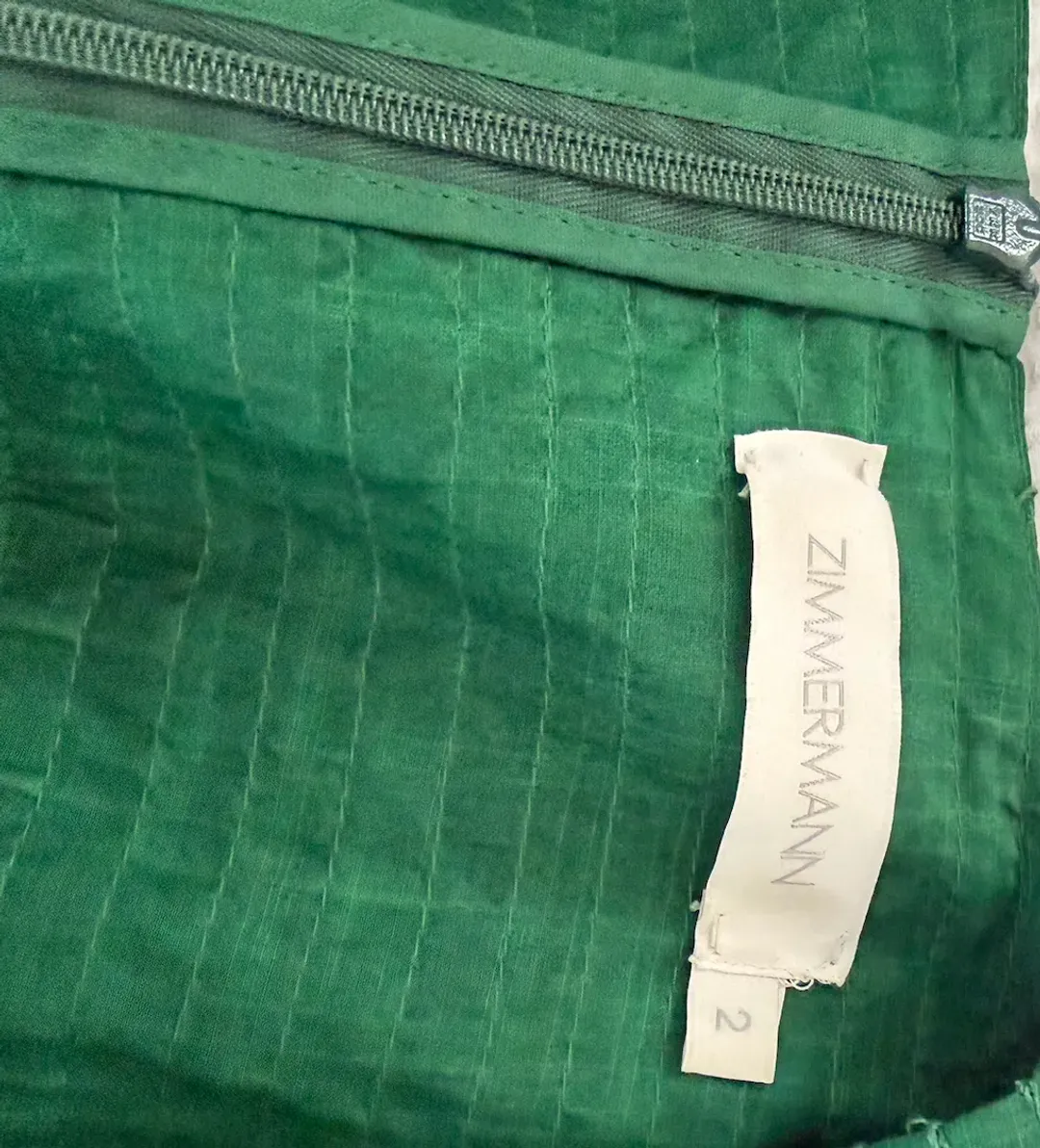 Rhiannon Plunge Maxi Dress - Green - Size 2 for rent on The Volte - main image