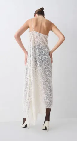 Bianca Spender - IVORY SCALLOPED LACE DRIFT DRESS Size 1 for rent on The Volte - image 4