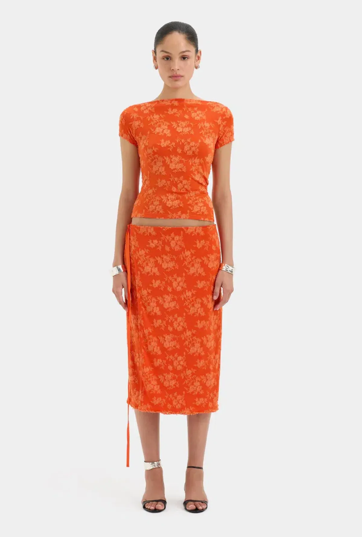 SIR The Label Blanca Set in Palmera Tangerine, Size 1 (S) for rent on The Volte - main image