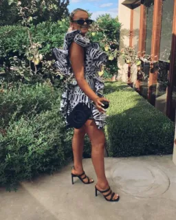 Aje Beronia Mini Cocktail Dress Black White Size 10 for rent on The Volte - image 2