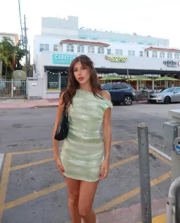 Bec and Bridge Brydie Asym Mini in Mint Ombre Size 8 for rent on The Volte - image 4