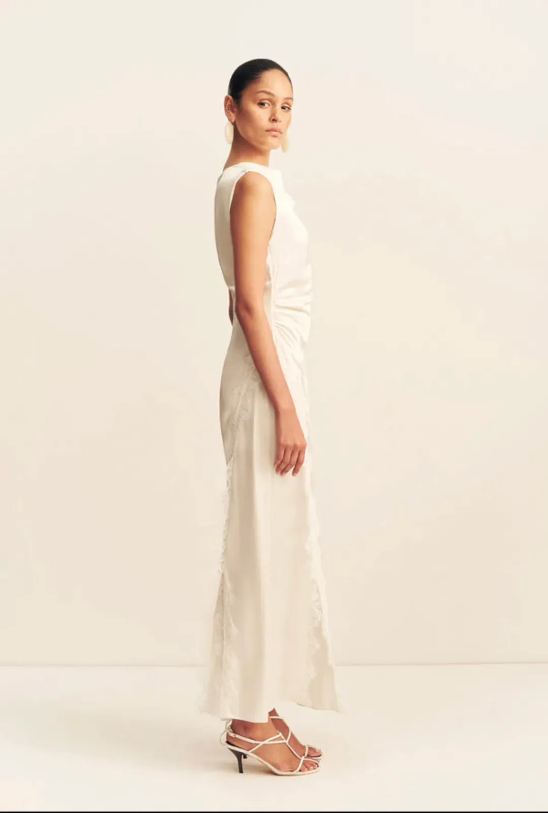 Shona Joy Allegra Lace Panelled Maxi Dress for rent on The Volte - main image