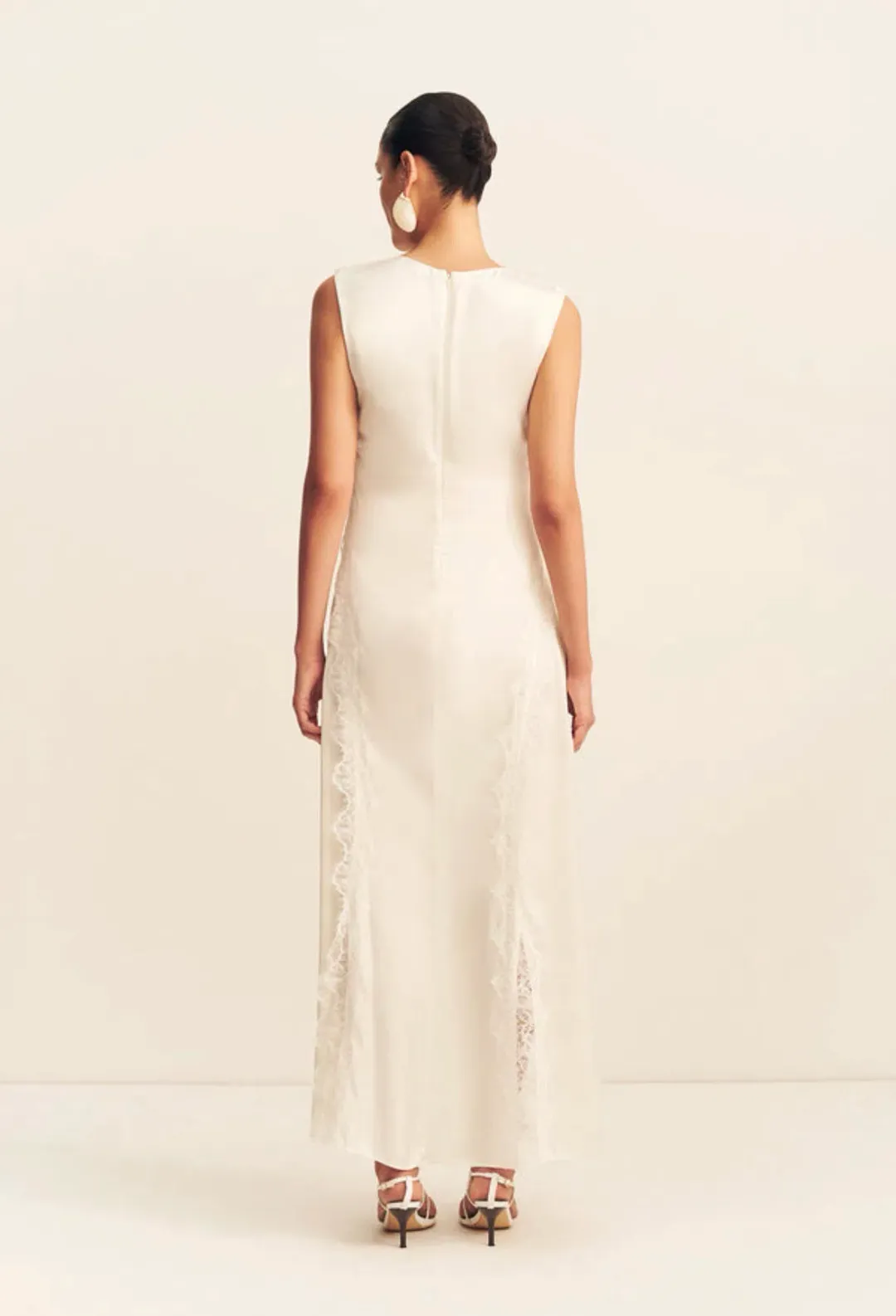 Shona Joy Allegra Lace Panelled Maxi Dress for rent on The Volte - main image