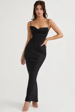 House of CB Charmaine Black Corset Maxi Dress — XS Bigger Cup for rent on The Volte - image 2