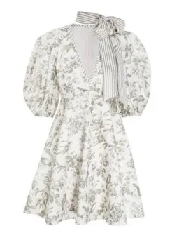 Zimmermann Linen Day Mini Dress for rent on The Volte - image 1