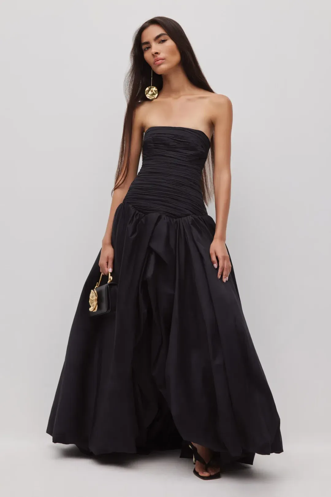 AJE VIOLETTE BUBBLE HEM MAXI DRESS SIZE 6 for rent on The Volte - main image