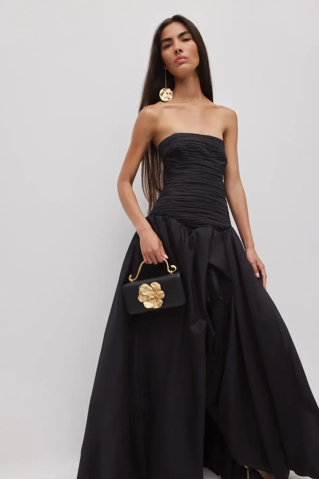 AJE VIOLETTE BUBBLE HEM MAXI DRESS SIZE 6 for rent on The Volte - main image