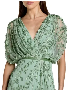 MAC DUGGAL V NECK BLOUSON GOWN for rent on The Volte - image 1