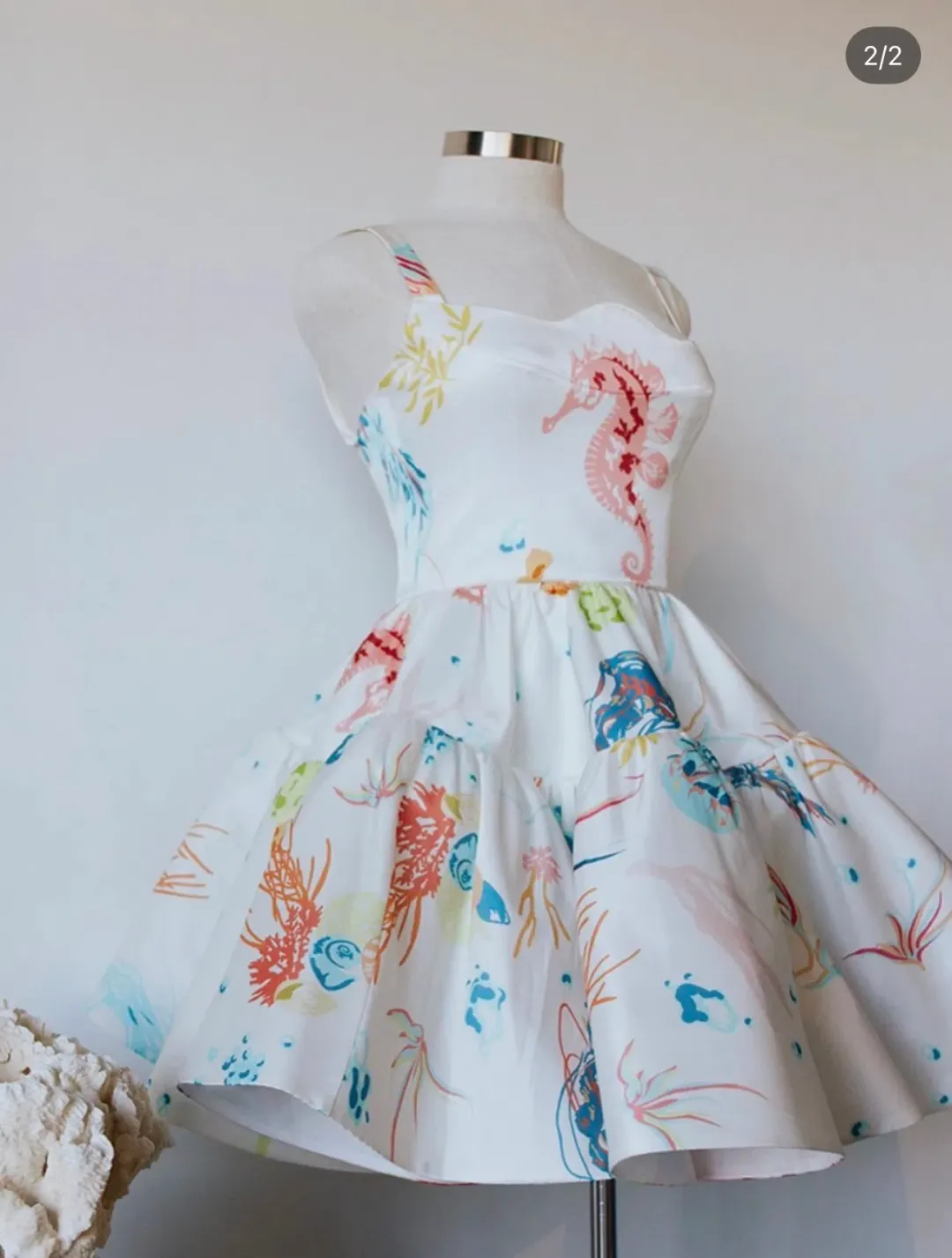 LEO LIN SEAHORSE MINI DRESS SIZE 10 for rent on The Volte - main image