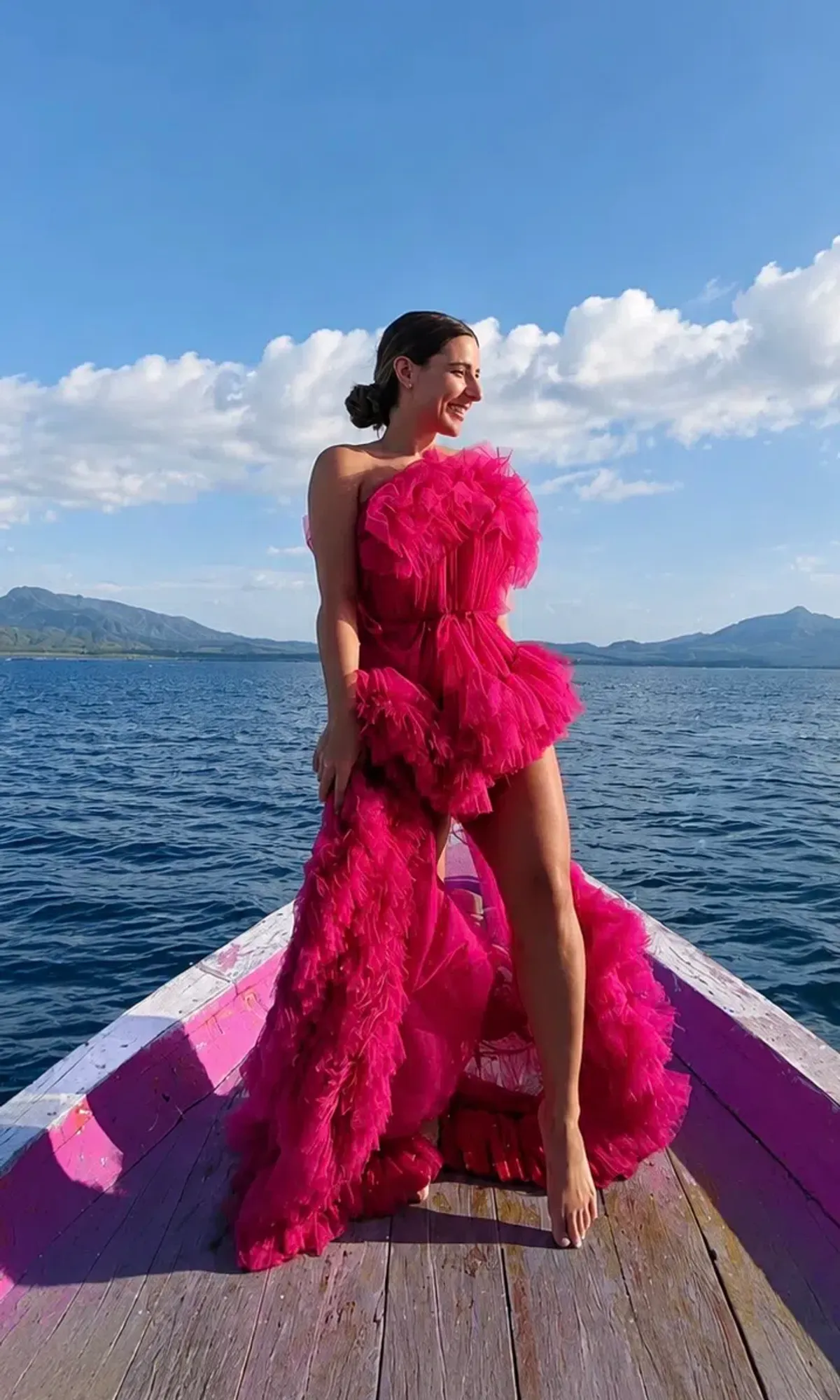 STEPH AUDINO PINK GOWN SIZE 8 - Image 1