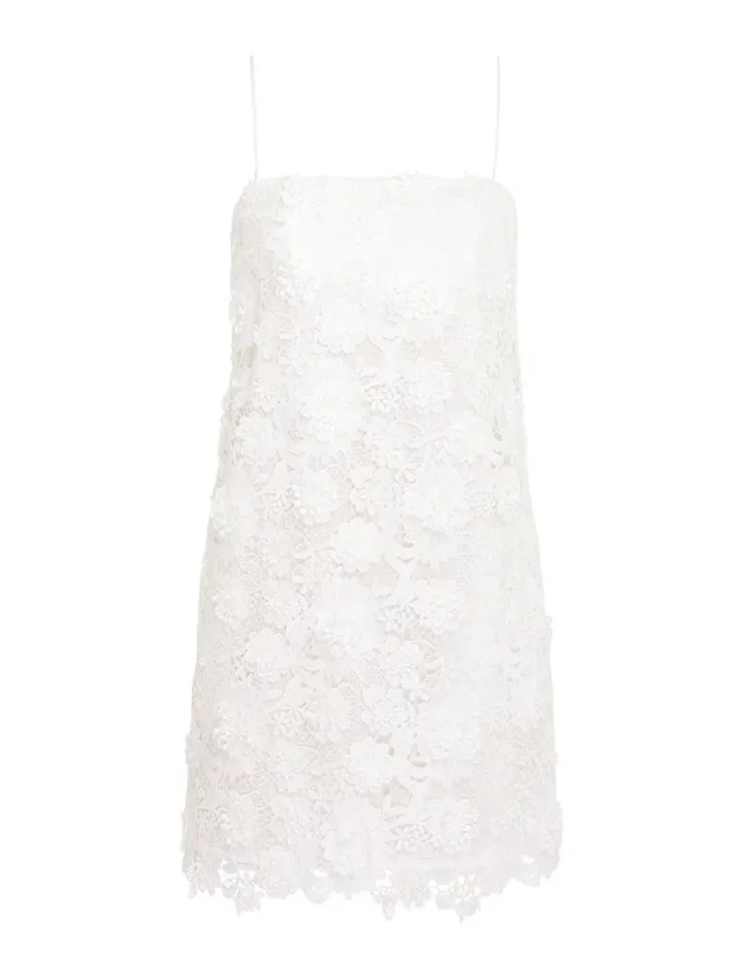 Zimmermann Raie Lace Flower Mini Dress Ivory Size 1 / AU 10 for rent on The Volte - main image