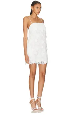 Zimmermann Raie Lace Flower Mini Dress Ivory Size 1 / AU 10 for rent on The Volte - image 7