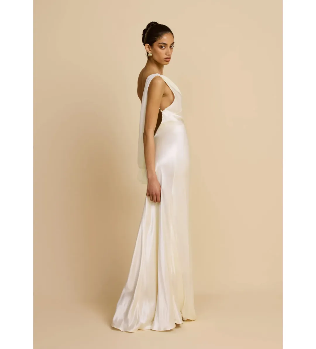 Arcina Ori Helena Maxi Dress in Ivory Size S/AU8 for rent on The Volte - main image