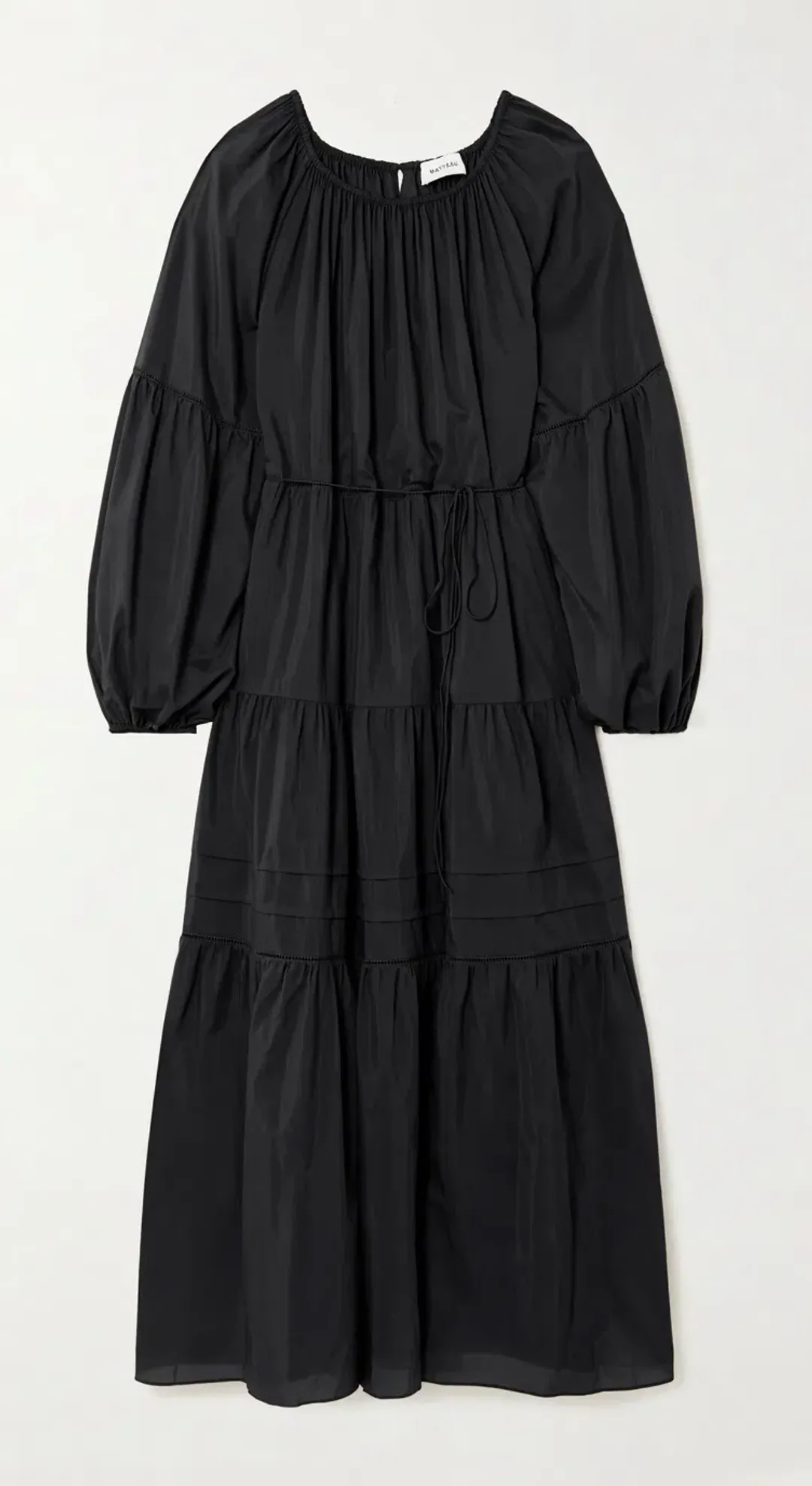 Matteau Voluminous Tiered dress size 8 Black for rent on The Volte - main image