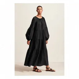 Matteau Voluminous Tiered dress size 8 Black for rent on The Volte - image 1