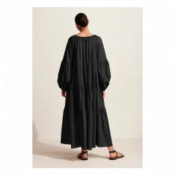 Matteau Voluminous Tiered dress size 8 Black for rent on The Volte - image 2
