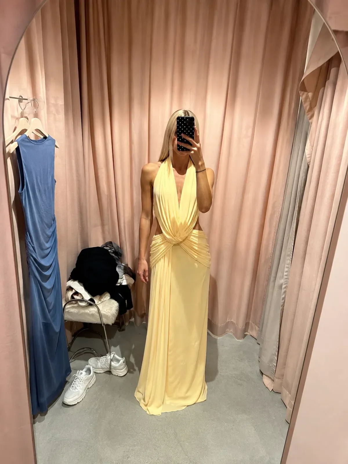 BEC & BRIDGE CHARLIZE HALTER MAXI YELLOW / SIZE 6 - Image 5