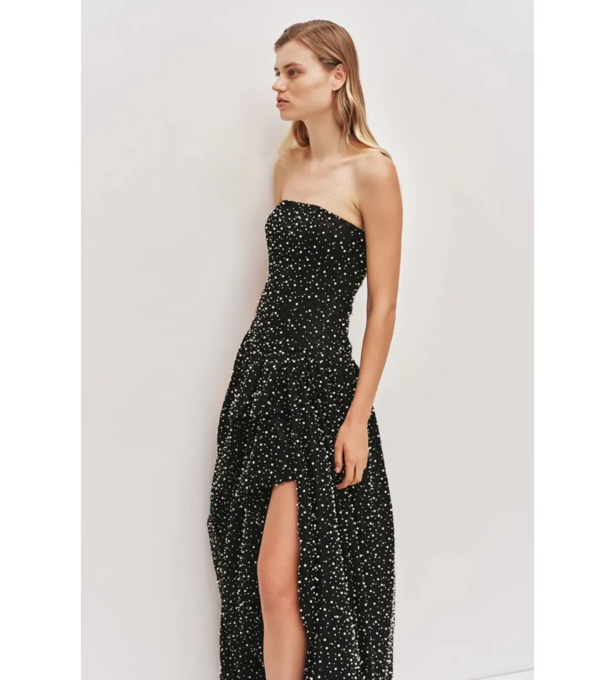 Aje Regina Pearl Gown in Black Size AU12 - Image 2