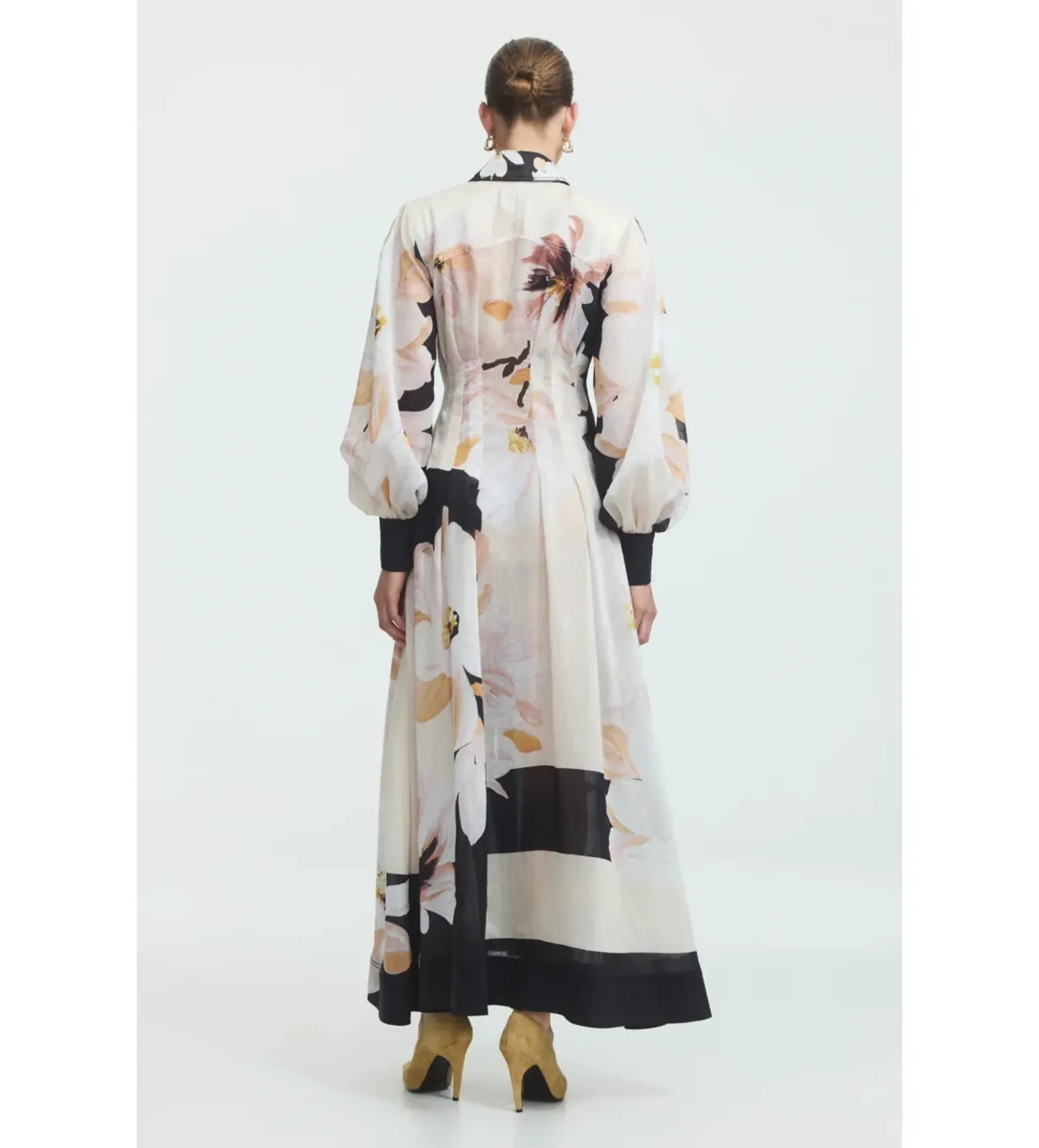 Aje Rosanna Midi Shirt Dress in Fleur De Nuit Size AU12 - Image 3