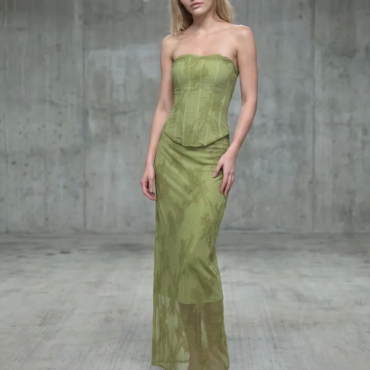 HNTR INEZ CORSET & MAXI SKIRT SET - Image 1
