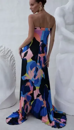 Bisous Strapless Gown - Noir Calypso for rent on The Volte - image 2