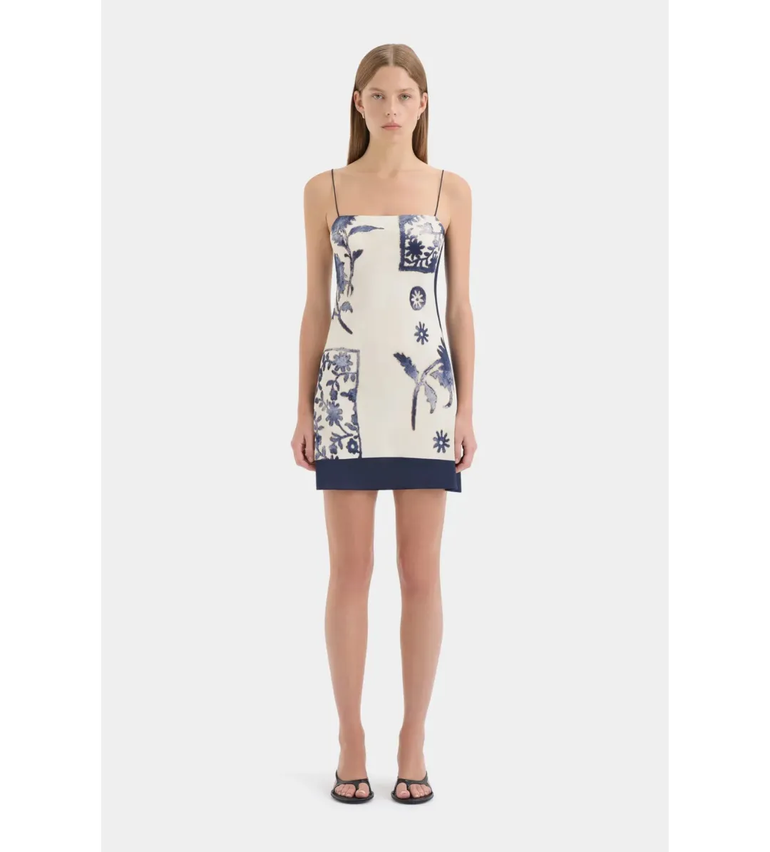 SIR The Label Phillipa Slip Mini Dress in Eira Midnight Size 0/AU6 for rent on The Volte - main image
