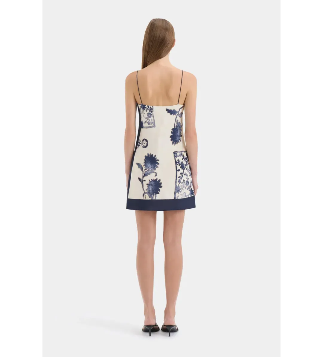 SIR The Label Phillipa Slip Mini Dress in Eira Midnight Size 0/AU6 for rent on The Volte - main image
