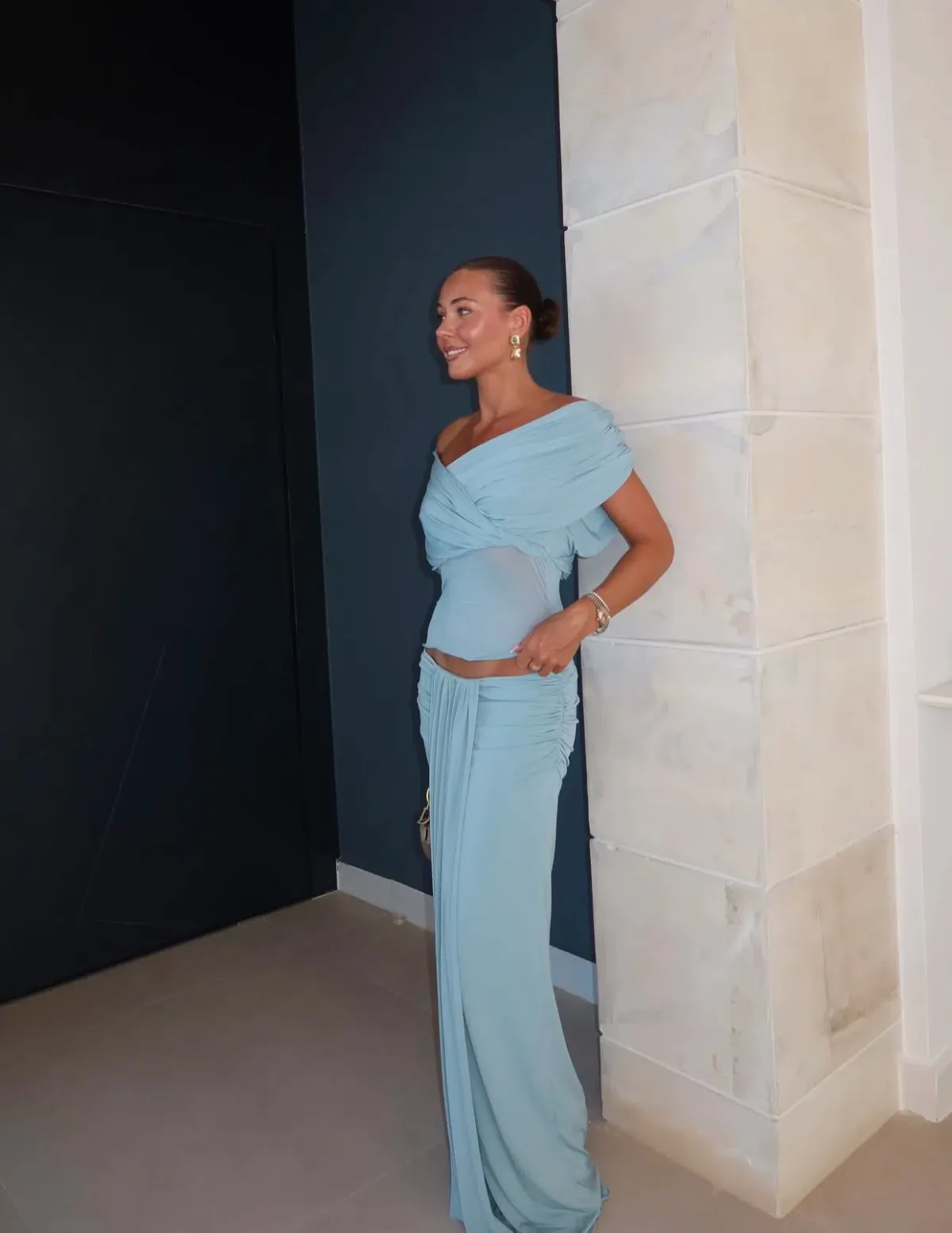BENNI Celia Maxi Powder Blue Size 6 - Image 2