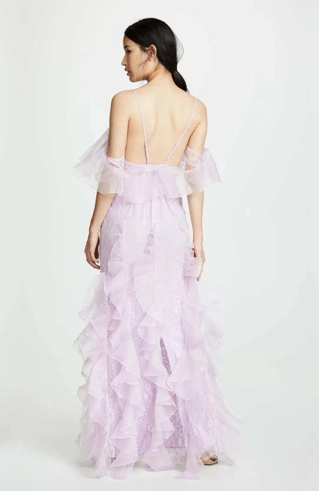 Alice McCall My Baby Love Ruffle Maxi Gown Lilac Size AU 6 / XS for rent on The Volte - main image