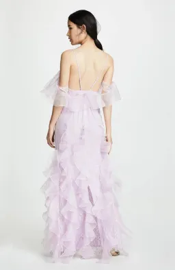 Alice McCall My Baby Love Ruffle Maxi Gown Lilac Size AU 6 / XS for rent on The Volte - image 4