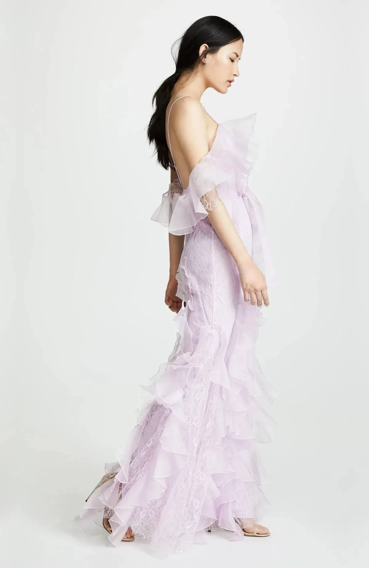 Alice McCall My Baby Love Ruffle Maxi Gown Lilac Size AU 6 / XS - Image 3