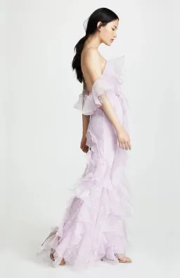 Alice McCall My Baby Love Ruffle Maxi Gown Lilac Size AU 6 / XS for rent on The Volte - image 3