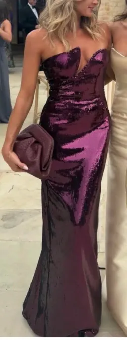 Winston strapless sequin maxi dress for rent on The Volte - image 5