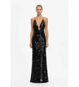Misha The Sapphire Sequin Dress in Black Size XS/AU6 for rent on The Volte - image 1