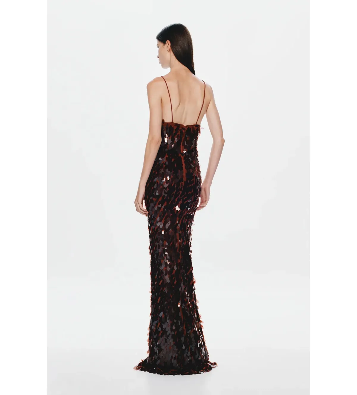 Misha The Sapphire Sequin Dress in Fig Size XS/AU6 - Image 3
