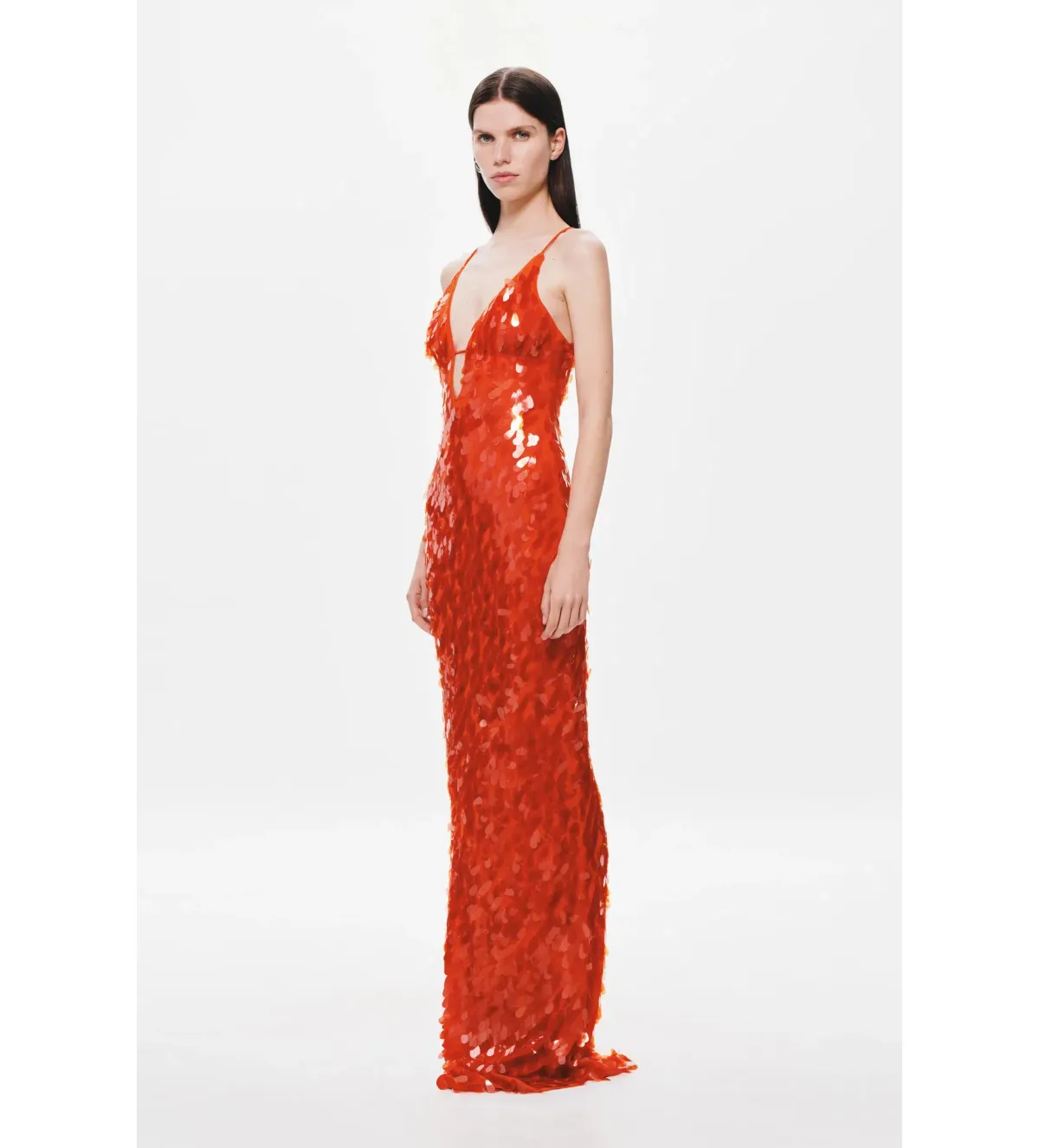 Misha The Sapphire Sequin Dress in Red Sequin Size XS/AU6 - Image 2