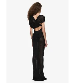 Bec & Bridge Leia Drape Maxi Dress in Black Size AU6 for rent on The Volte - image 2