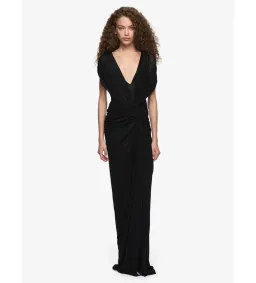 Bec & Bridge Leia Drape Maxi Dress in Black Size AU6 for rent on The Volte - image 3