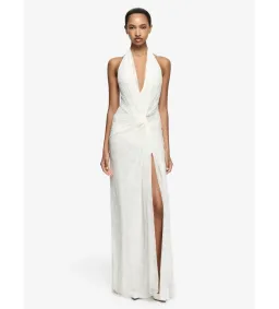 Bec & Bridge Rosalind Drape Maxi Dress in Ivory Size AU6 for rent on The Volte - image 3