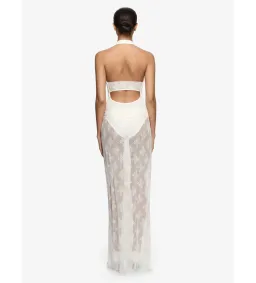 Bec & Bridge Rosalind Drape Maxi Dress in Ivory Size AU6 for rent on The Volte - image 2