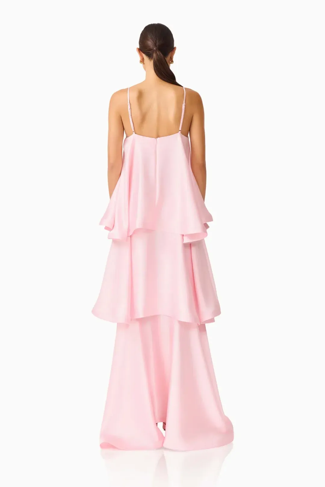 Elliatt Tilly Tiered Maxi Dress in Blush Pink - size xs for rent on The Volte - main image