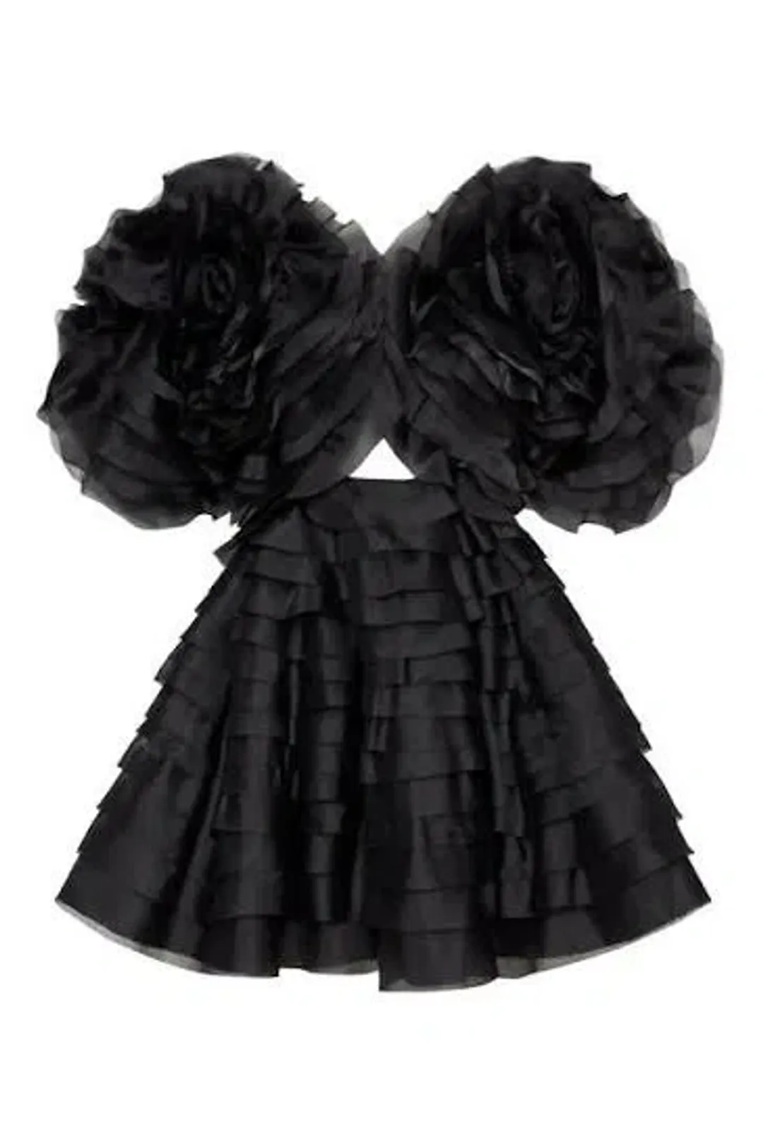 Aje Amour Mini Dress Black Size 8 for rent on The Volte - main image