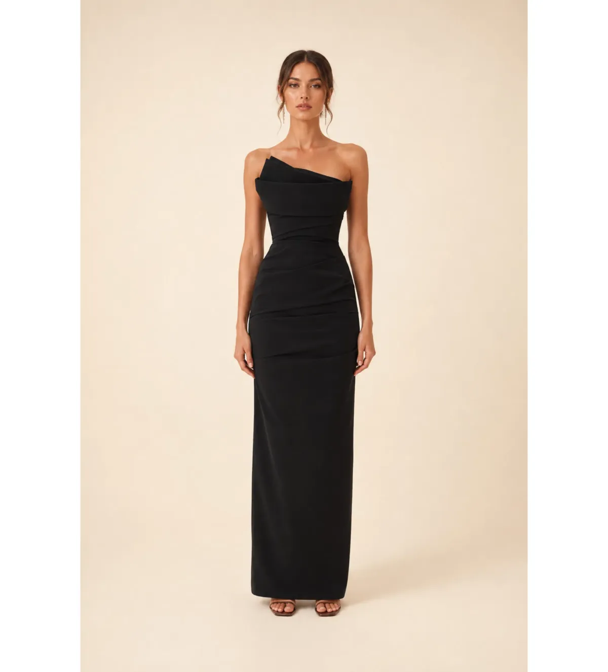 Rachel Gilbert Salma Strapless Gown in Black Size 2/AU10 - Image 1