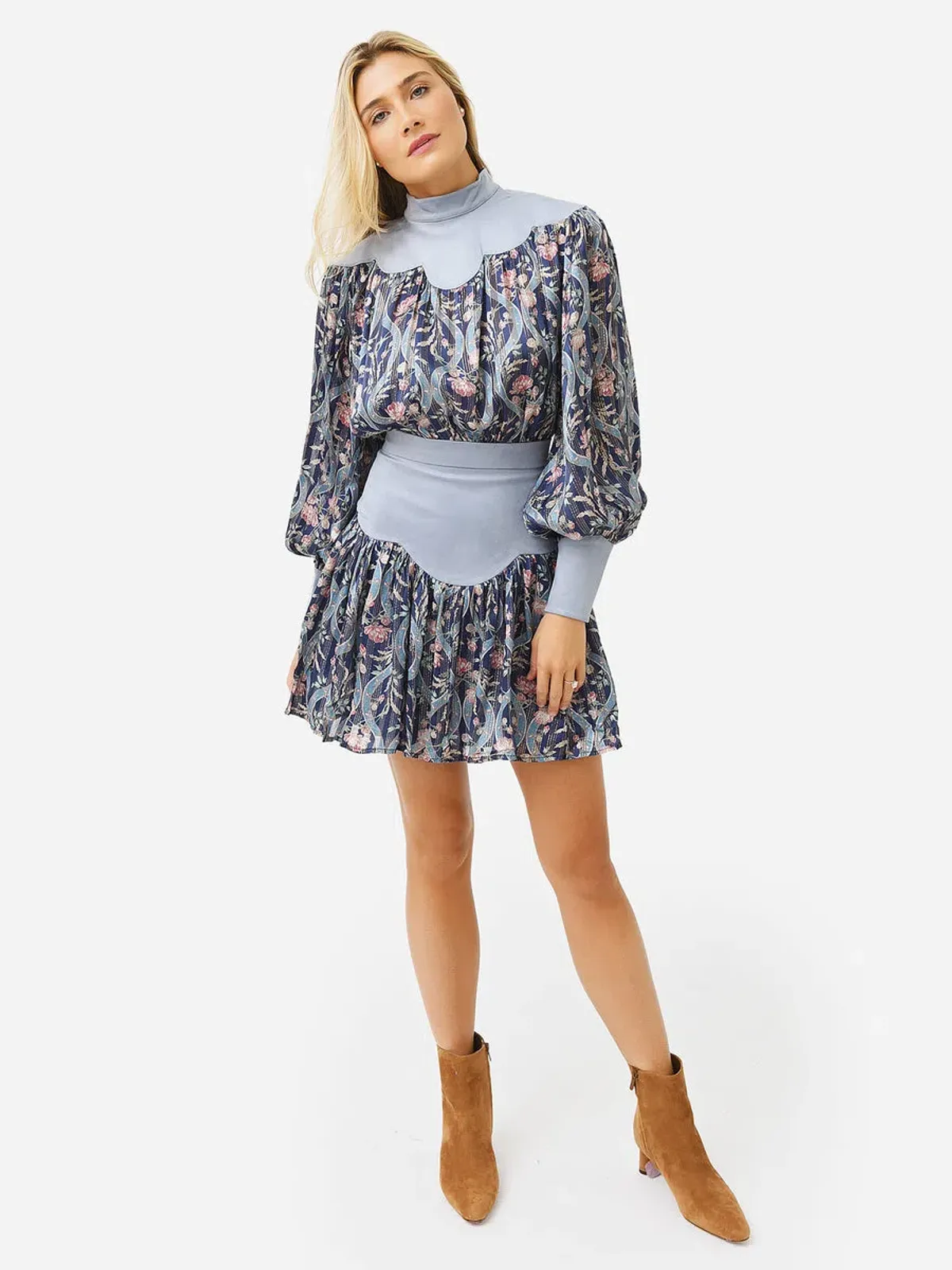Alemais Canter Scallop Mini Dress - Image 1