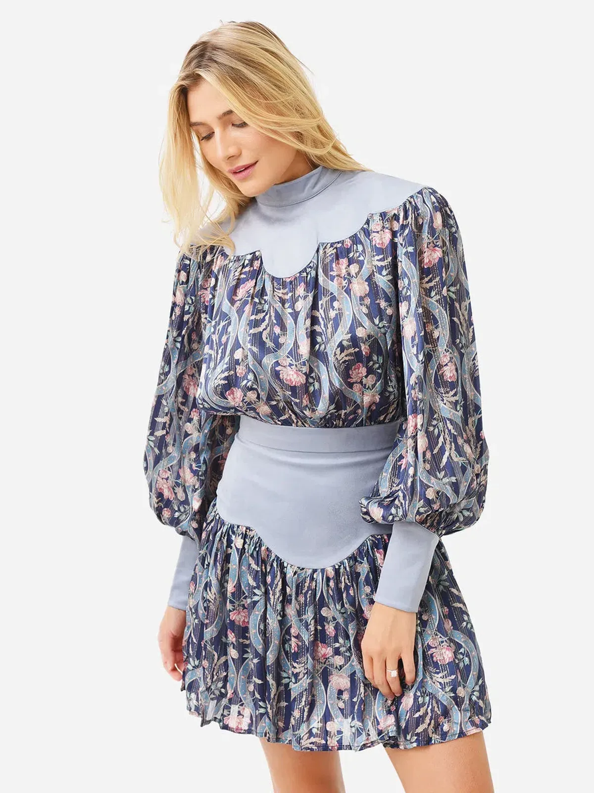 Alemais Canter Scallop Mini Dress - Image 2
